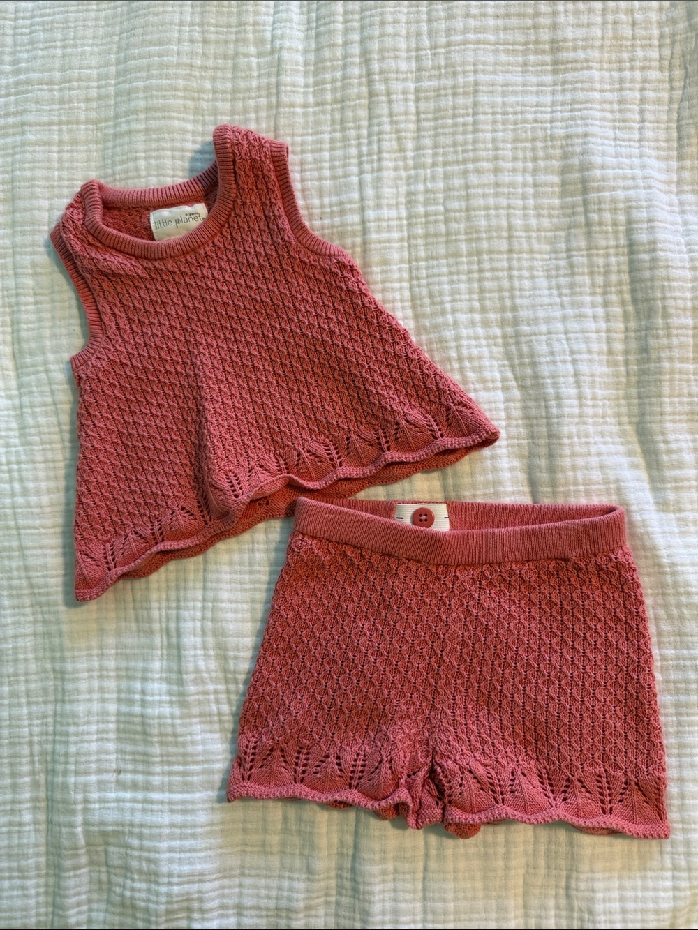 Little Planet Organic Knit Tank & Shorts Set for Kids